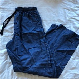 Men’s dark blue pajama pants (with pockets!)